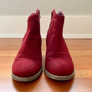 Old Navy Burgundy Heeled Booties